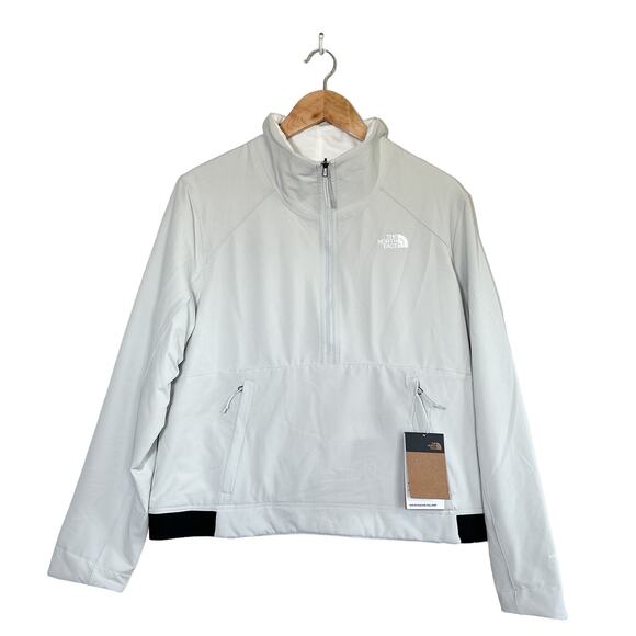 The North Face NEW Shelbe Raschel Reversible Pullover Jacket in Grey White XL - Picture 2 of 12